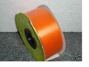 100yd Roll Florists Polypropylene 'Polytear' 2" Ribbon Orange - Picture 1 of 1