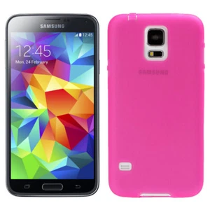 Funda Protectora para Samsung Galaxy S5 Premium Mate Carcasa TPU en Fucsia - Imagen 1 de 8