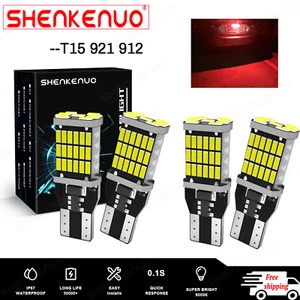 LED Cargo/Trunk+Third Brake Light Bulbs Red T15 for RAM 1500 2500 3500 Combo 4x - Picture 1 of 14