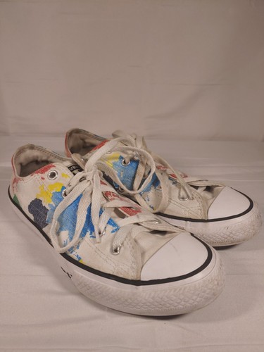 Scarpe Converse All Star Chuck Taylor Ragazze Taglia 4 Mappa del Mondo Fly Airplane