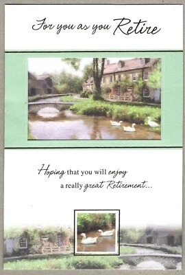 Retirement Best Wishes Greeting Card for Her or Him Female Male Happy Retirement - Image 1 of 3