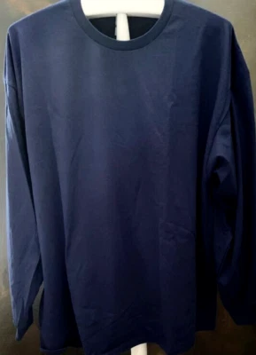 Jerzees Dri-Power  Heavyweight Long Sleeve T-shirt, Mens 3XL, Navy Blue, New - Image 1 of 3