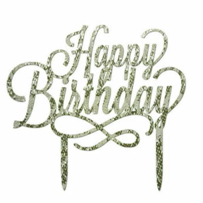 16 cm * 14,5 cm Acrílico Pastel Topper Princesa Feliz Cumpleaños Fiesta Suministros Decoración Foto 1 de 4