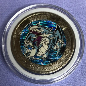 Yu-Gi-Oh! Moneda Medalla Toei Bandai 1999 de colección - Dragón Blanco Ojos Azules - #0460 - Imagen 1 de 8
