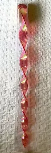 TORNIO ACRILICO 20" ROSA SCURO da appendere fate del vento spirale SPINNER - Foto 1 di 4