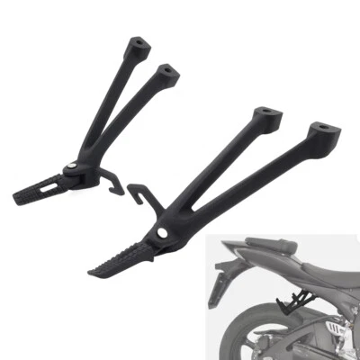 Black Rear Passenger Footrest Foot Pegs Bracket For Suzuki GSXR600 GSXR750 06-07 - Image 1 of 4