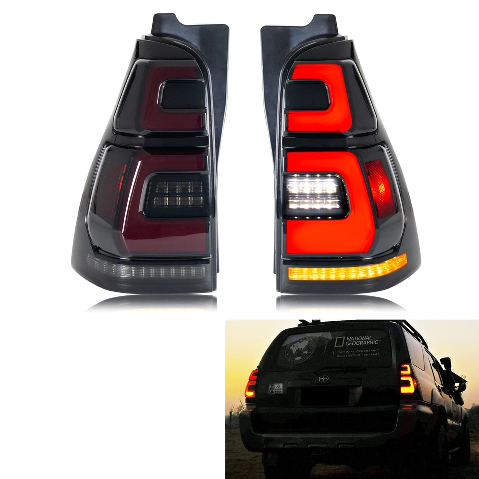 Luces traseras LED para Toyota 4Runner 4ta generación 03-09 animación secuencial luces traseras Foto 1 de 4
