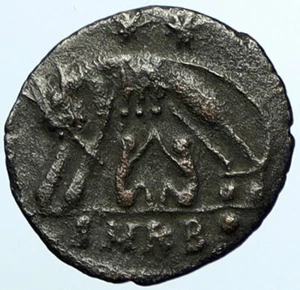 CONSTANTINE I the GREAT Romulus Remus WOLF Cyzicus Ancient Roman Coin i105433 - Picture 1 of 3