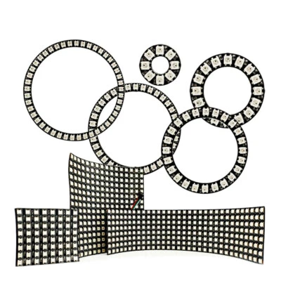 DC 5V WS2812B Led Digital Panel Screen 5050 RGB Ring/Matrix Addressable Pixels - Image 1 of 4