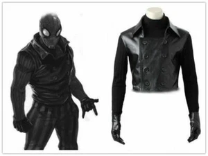 Abrigo de ropa de disfraz de cosplay negro de Spider-Man - Imagen 1 de 8