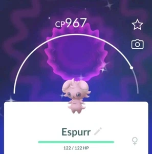 Pokèmon Go/Shiny Espurr/Registrado o no registrado Tr@de disponible - Imagen 1 de 1