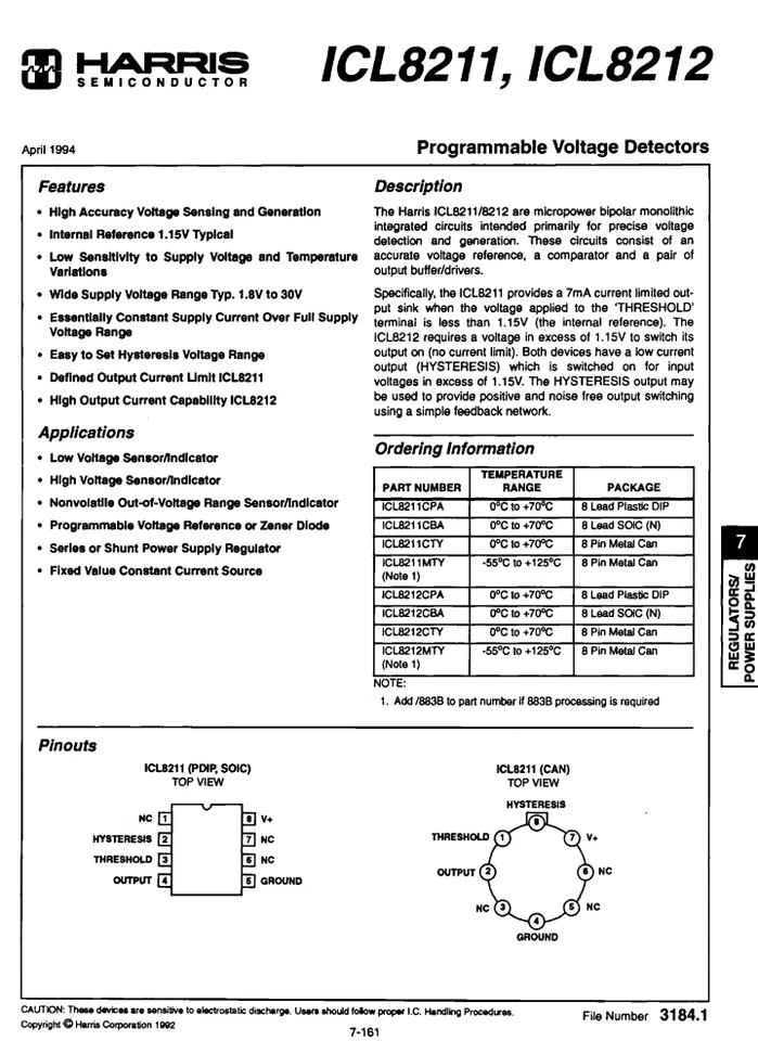 8211CPA Programmable voltage Detector  UK Stock  ***free p&p ****** - Image 1 of 1