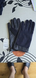 Hackett London Savile Row Guantes Cuero Cachemira Talla XL - Imagen 1 de 6
