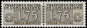 c1953 - Italy Parcel Authorized Delivery - Scott # QY3, MNH, Undisturbed OG - Picture 1 of 2