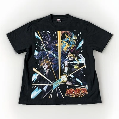 VTG Style Yu-Gi-Oh! T Shirt 90s Anime Manga Graphic Dark Magician LARGE AOP Y2K - Image 1 of 4