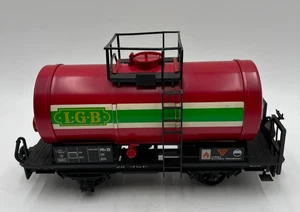 Coche cisterna LGB 8111 RhB rojo escala G hecho en Alemania Occidental por Lehmann - Imagen 1 de 18