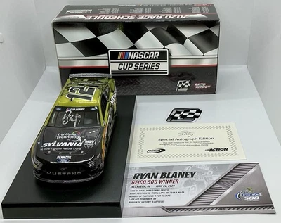 2020 1/24 No12 Ryan Blaney Menards Talladega Win с автографом CC Mustang 1 из 72 - Изображение 1 из 4