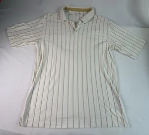 Cutter & Buck Golf Poloshirt Palma Ceia XL Pima Baumwolle weiß gestreift S/S - Bild 1 von 10