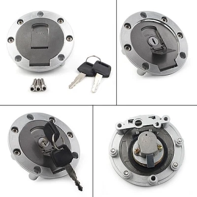 Gas Fuel Tank Cap with Lock Keys Fit Yamaha FZR250 FZR400 FZR750 FZR1000 — 第 1/4 张图片