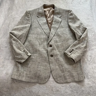 Vintage Givenchy Paris New York Wool Blazer Men 42R USA Old Money Professor Core - Image 1 of 4