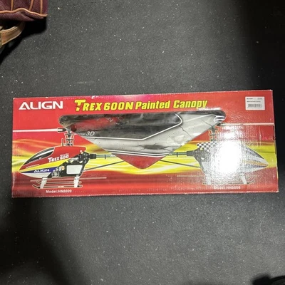 NEW Align 600N Painted Canopy AGNHC6103 HC6105T Checkered Flag T-Rex Helicopter - Image 1 of 4