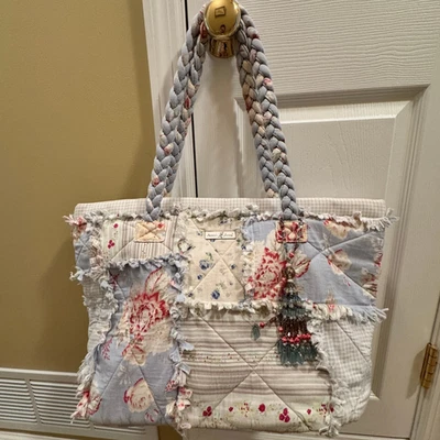 Bolsa de ombro ISABELLA'S TRAVEL SINGING THE BLUE CARPET TOTE VINTAGE CHIQUE GASTO EX - Imagem 1 de 4