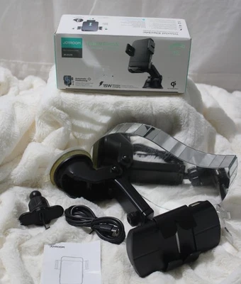 JOYROOM Negro Triaxial Eléctrico Carga Inalámbrica Soporte Teléfono JR-ZS219 con Manual Foto 1 de 4