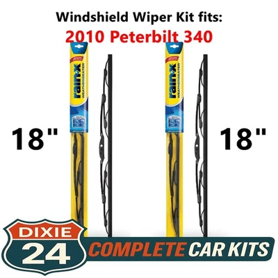 Rain-X Weatherbeater Windshield Wiper Kit fits: 2010 Peterbilt 340 (18" & 18") Foto 1 de 4