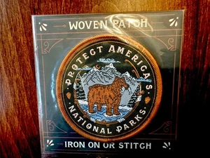 Vintage - NEU Protect America's National Parks - gewebter Aufnäher - Good & Well Supply Co - Bild 1 von 2
