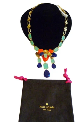 Kate Spade Necklace Riviera Garden Pendant Colorful Graduated NWT - Image 1 of 4
