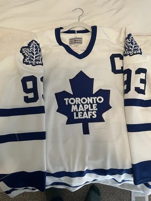 CCM AUTHENTIC DOUG GILMOUR 1993-94 TORONTO MAPLE LEAFS JERSEY 52 - Image 1 of 4