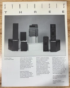 JBL Synthesis Three Dealer Brochure - NOT A COPY - Picture 1 of 2