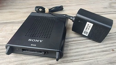 UNTESTED Vintage SONY SxS USB Memory Card Reader SBAC-US10 Camcorder w/ PS - Image 1 of 4