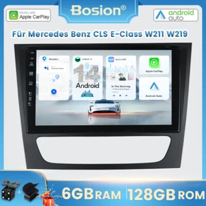 Für Mercedes Benz CLS E-Class W211 C219 Android 14 Autoradio CarPlay GPS 6+128GB - Bild 1 von 20