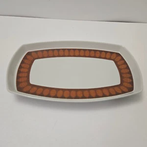 FRANCISCAN DISCOVERY SERVING PLATTER TERRA COTTA 13" x 8" - Picture 1 of 10