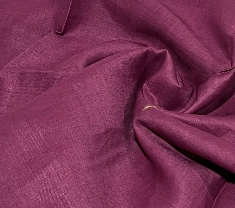 FUCHSIA PINK  100% linen fabric 56” Width Sold By The Yard - Image 1 of 1