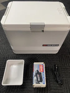 Igloo Kool Mate 36 Cooler with Converter & Ice Tray Tested Works Great Lid Crack - Picture 1 of 24