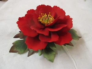 Vintage Germany Goebel porcelain large red Flower - Picture 1 of 5