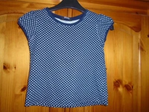 George navy blue spotted top, 2-3 years - Picture 1 of 2