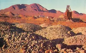 Postal de colección Rand Mining Randsburg, CA Red Mountain Atolia tungsteno década de 1950 - Imagen 1 de 2
