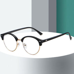 Mens Womens Round Glasses Frames Blue Light Blocking Eyeglasses Frames RX-able
