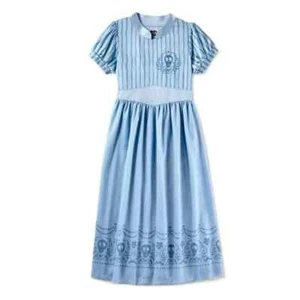 Girls Beetlejuice Nightgown Dress Long Blue Size Large 10/12 Costume Dress up - Picture 1 of 6