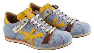 KAMO-GUTSU Schuhe Tifo 044 Azure Tuorlo blau Echtleder Herren Sneaker - Bild 1 von 7