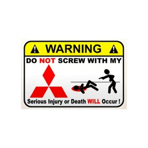Sticker warning auto vinyle laminé - Picture 1 of 1