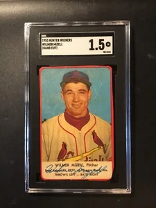 1953 Hunter Wieners Wilmer Mizell SGC 1.5 Fr FAIR RARE - Picture 1 of 3