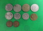 South Africa Lot Of 10 Coins 1952, 1955 (Silver), 1962, 1965, 1966, 1971, 1986