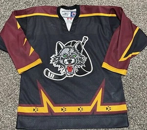 Chicago Wolves Reebok  Hockey Jersey Team Autographed Youth Large/XL Stitched - Picture 1 of 4