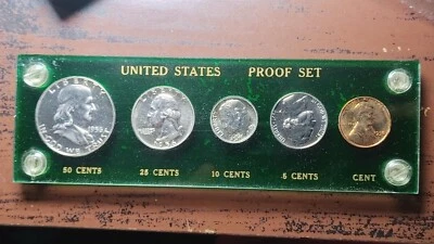1956 US Proof Set Cent thru Half Dollar Complete Outstanding Proof Half     L117 - Image 1 of 4