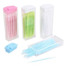 50pcs interdental brush Floss stick dental toothpick teeth cleaning oral health