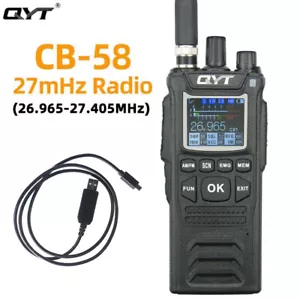 Walkie Talkie 27MHz QYT AM/FM 27MHz 4100mAh Radio ręczne Nadajnik-odbiornik + kabel - Zdjęcie 1 z 11